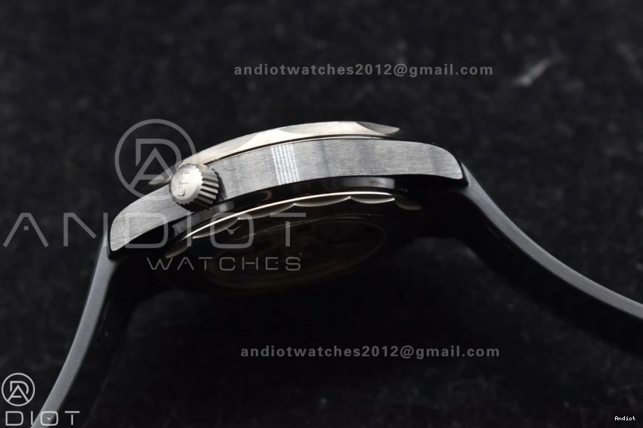 Black VSF Rubber on Diver Dial Black Edition Strap Seamaster 300M A8806 Best PVD 0102